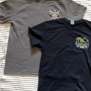 Bike Week T-Shirts Daytona Beach 2023 Myrtle Beach 2022 Size Small Black Gray